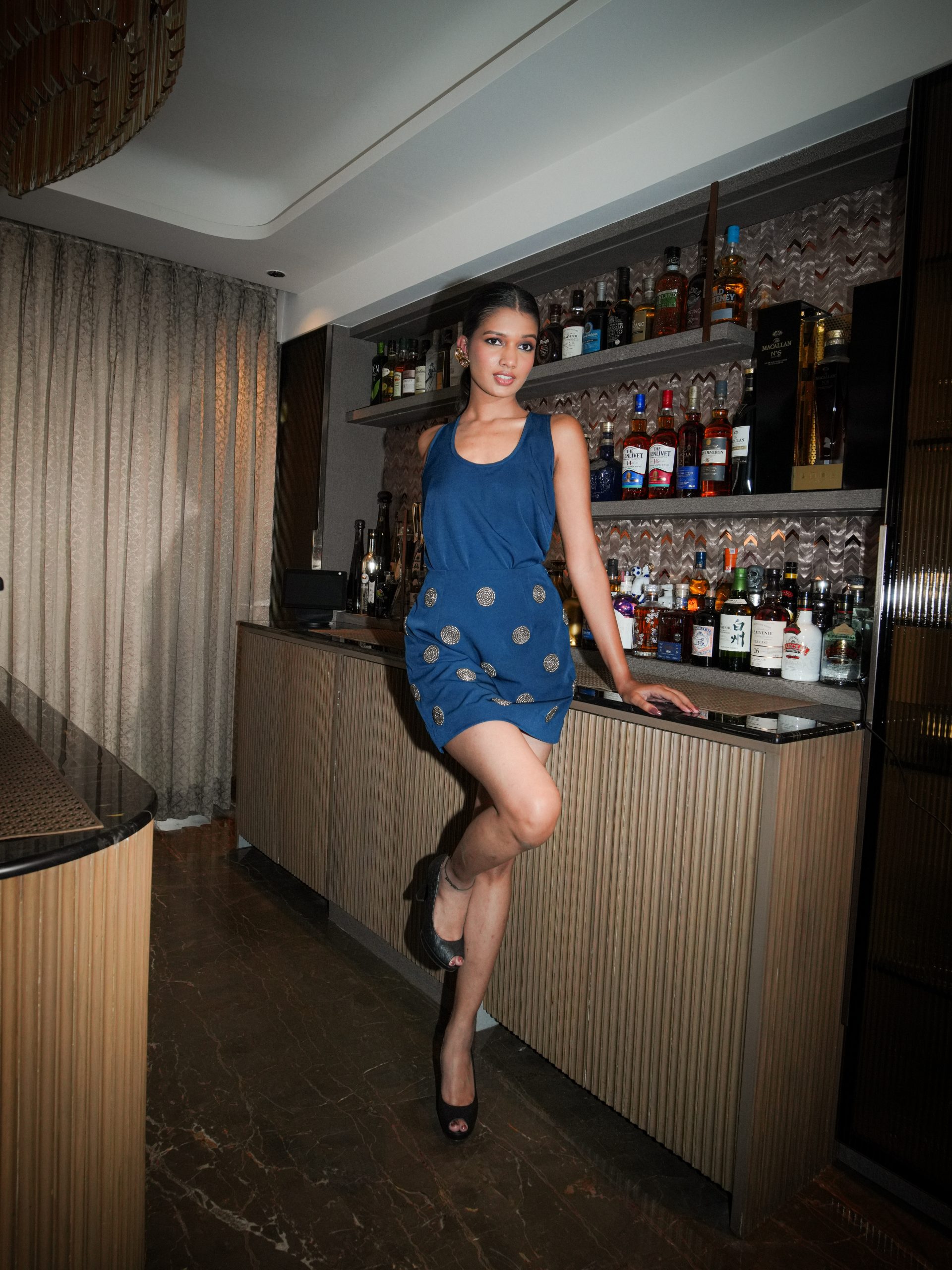 Blue T-back Top - Image 2