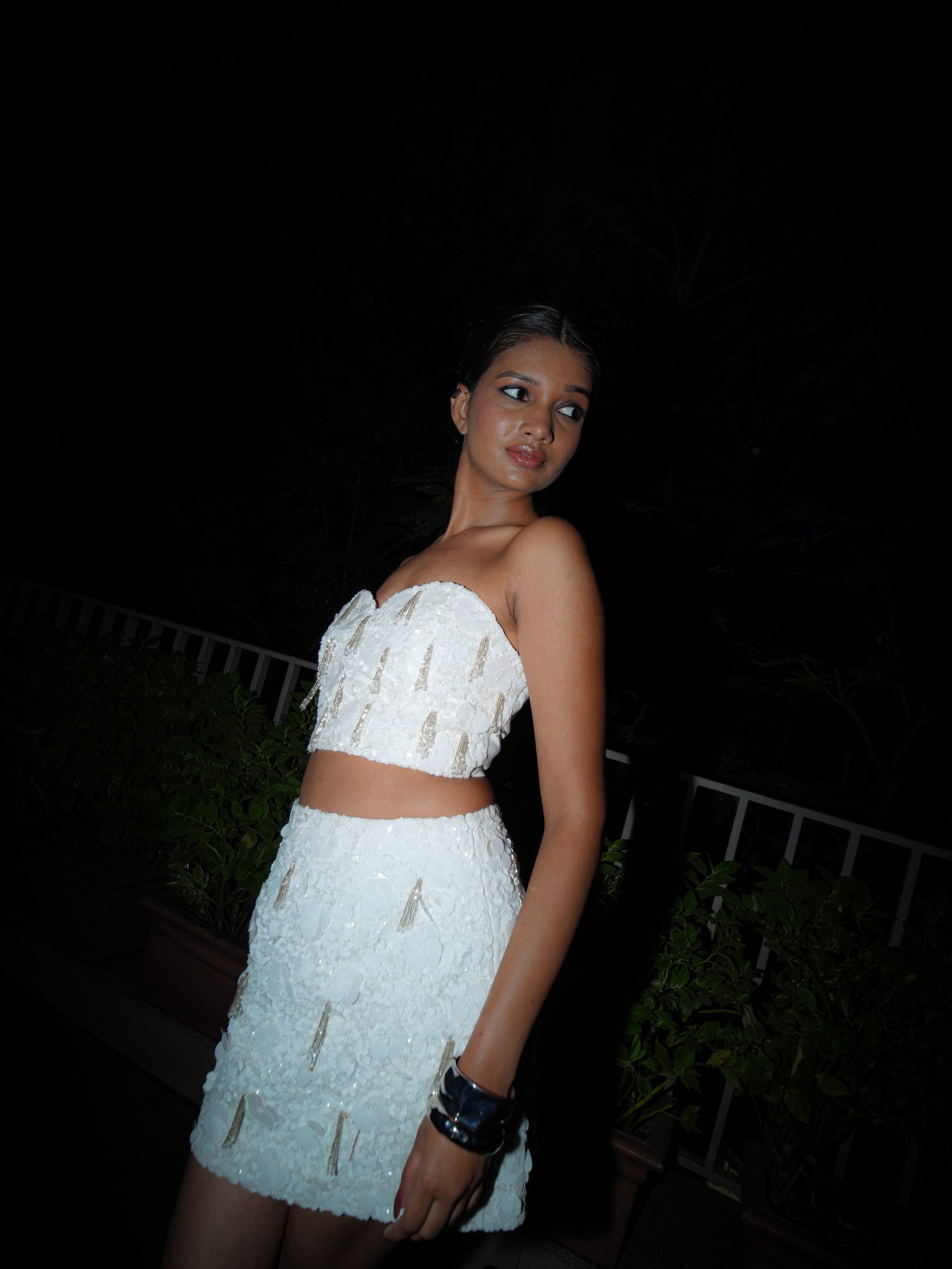 White Sequins Corset - Image 6