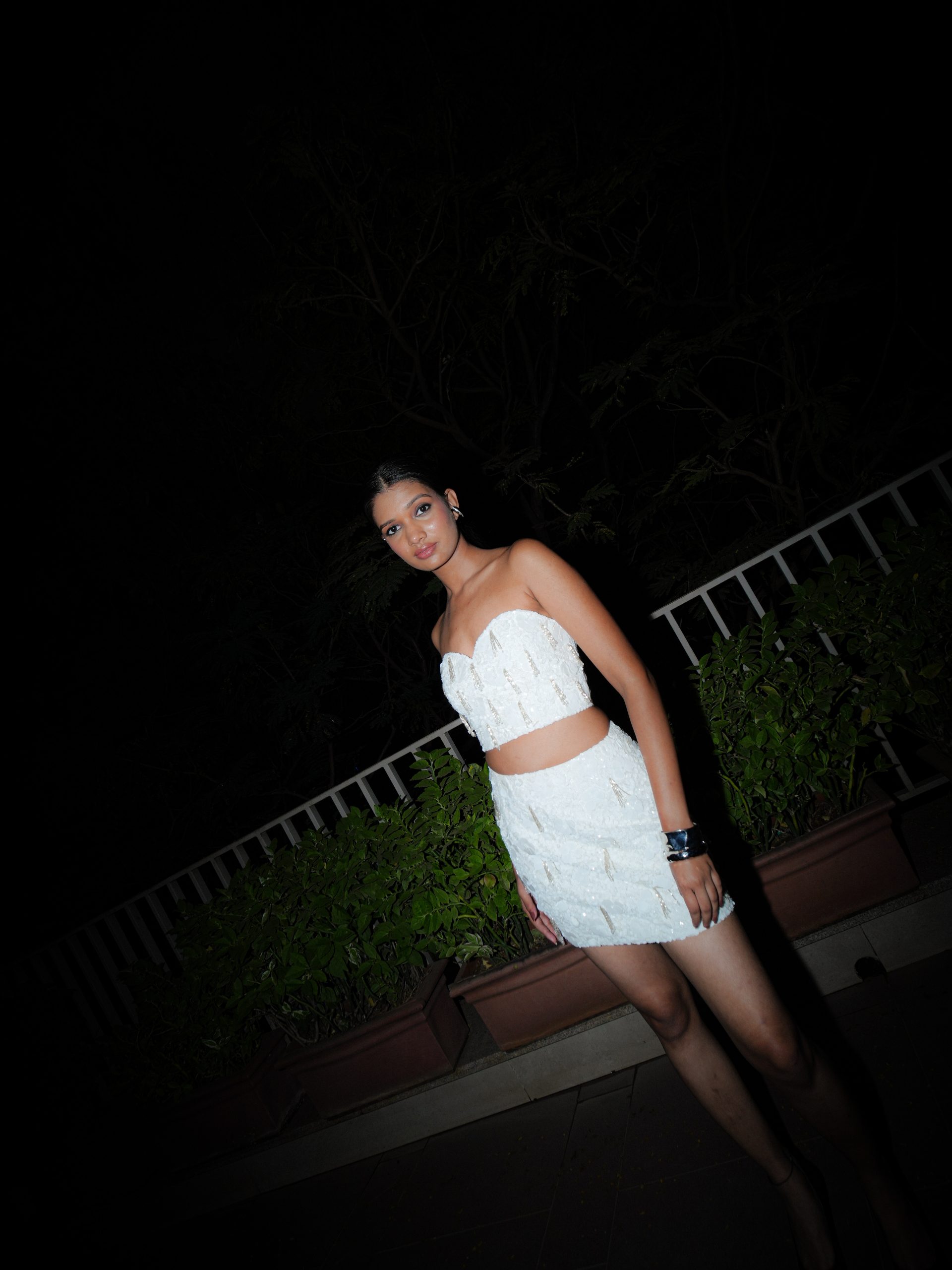 White Sequins Corset - Image 2