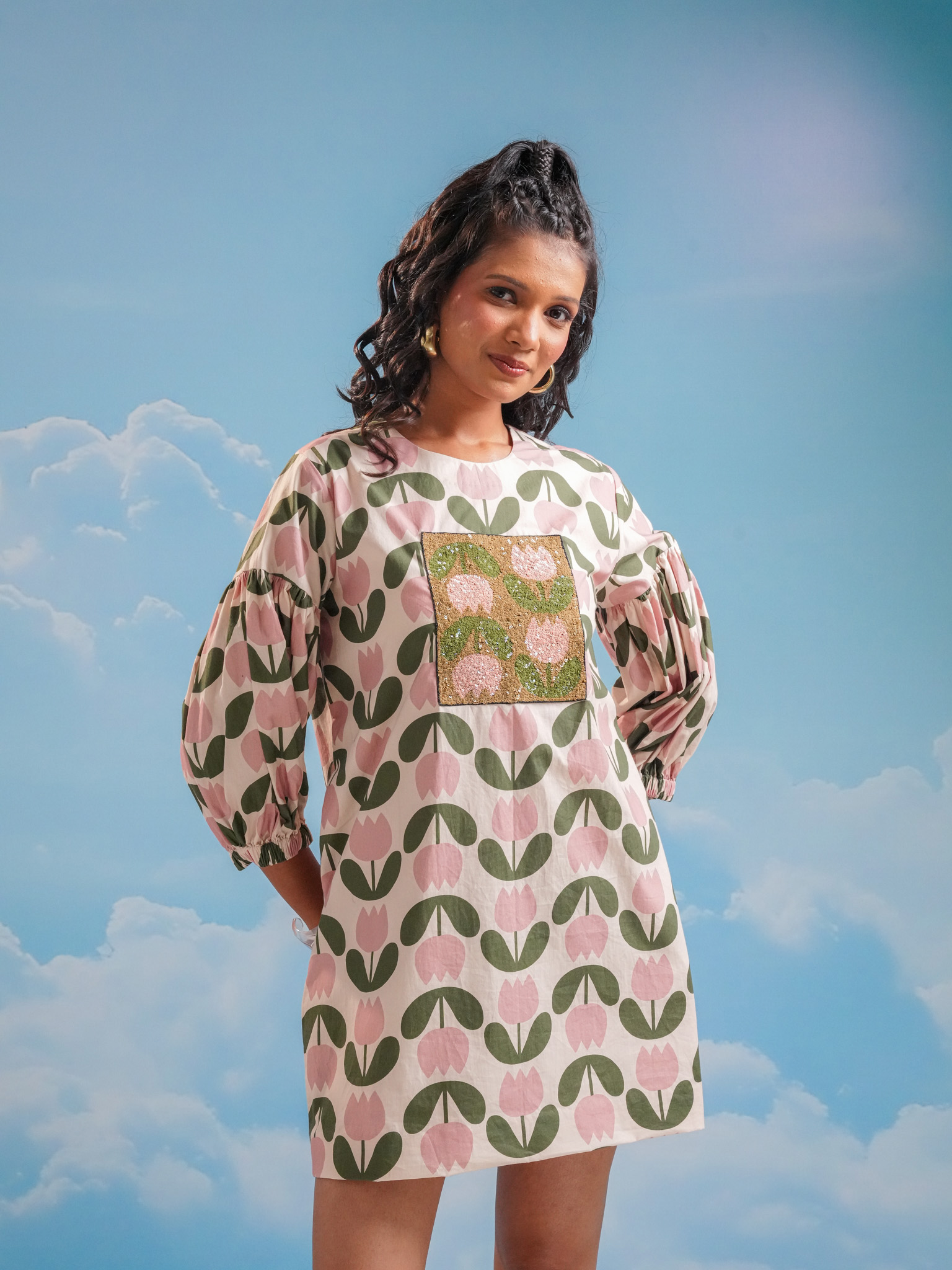 Printed mini dress - Image 4