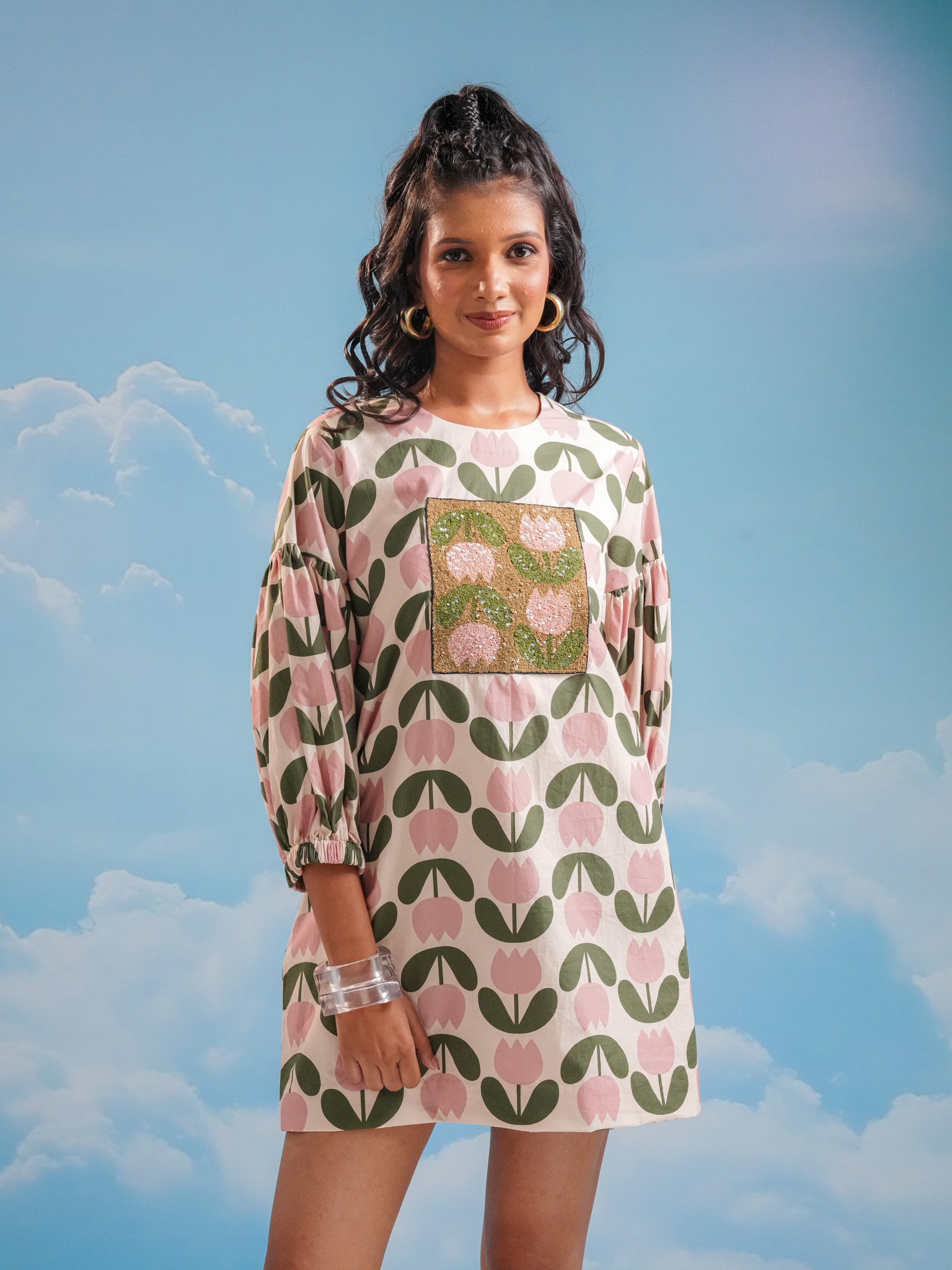 Printed mini dress - Image 3