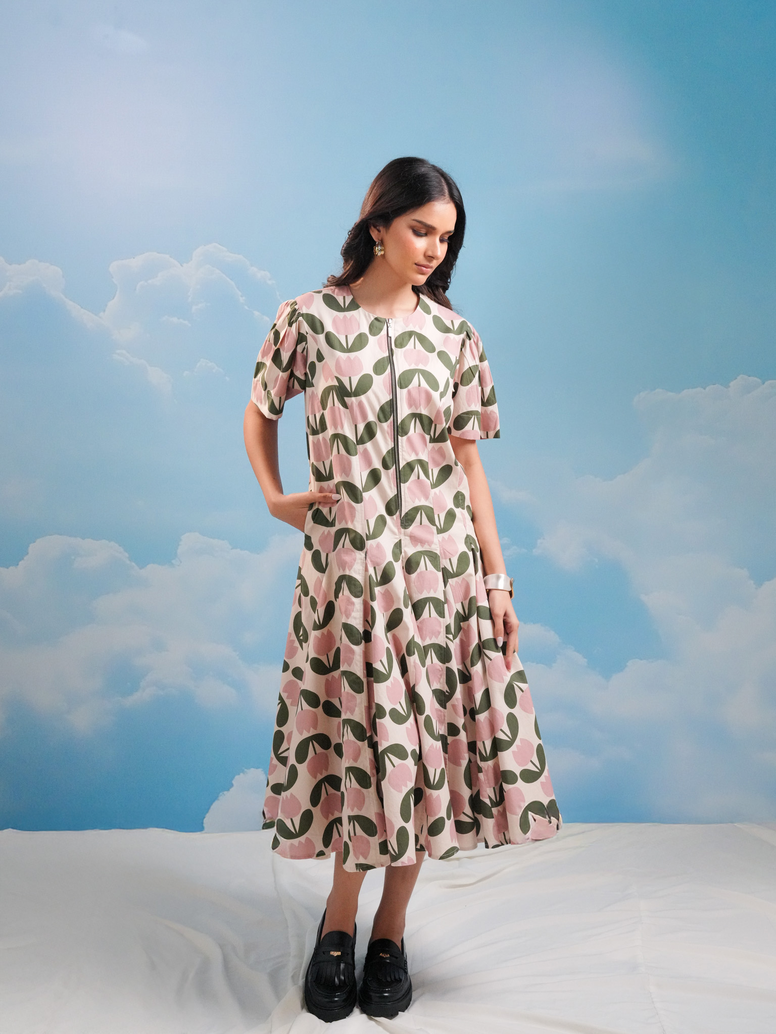 Printed godith dress