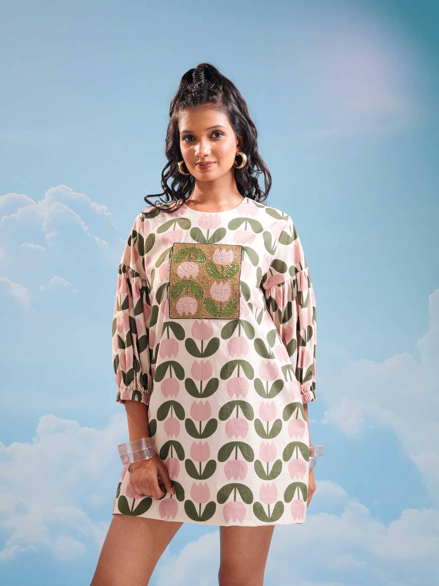 Printed mini dress - Image 2