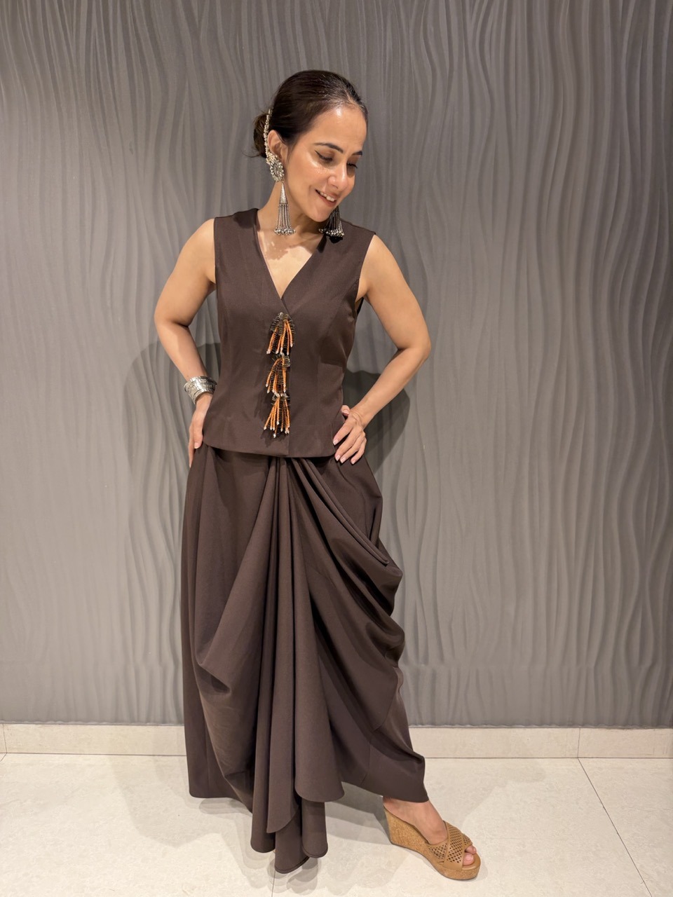 Brown waistcoat